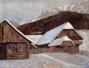 Farmhouse in winter Otto Barth
